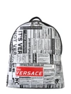VERSACE Versace Newspaper Print Backpack