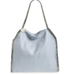 STELLA MCCARTNEY 'SMALL FALABELLA - SHAGGY DEER' FAUX LEATHER TOTE - BLUE,261063W9355