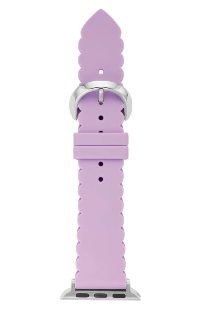 Kate Spade Lavender Scallop Silicone 38/40mm Band For Apple Watch® In Lilac