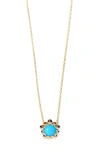 ANZIE DEW DROP TURQUOISE PENDANT NECKLACE,2499T