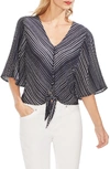 VINCE CAMUTO DELICATE STRANDS BELL SLEEVE BLOUSE,9139047