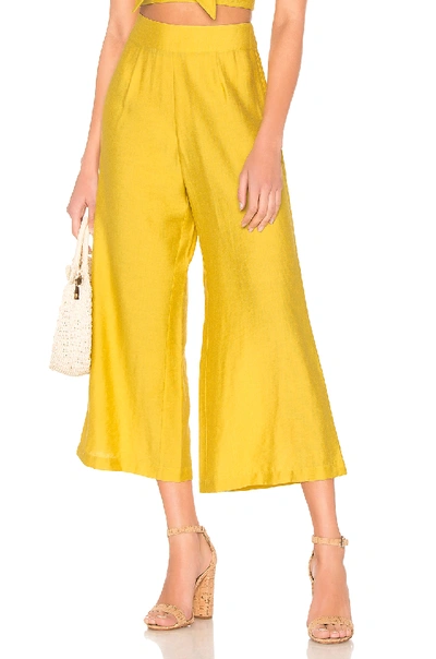 Blue Life High Waisted Culotte In Mimosa