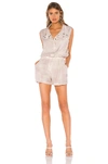 YFB CLOTHING YFB CLOTHING RODEO ROMPER IN BLUSH.,ACMR-WR67