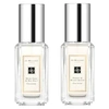 JO MALONE LONDON WOOD SAGE & SEA SALT/ PEONY & BLUSH SUEDE MINI SET 2 X 0.3OZ/9ML,P445101