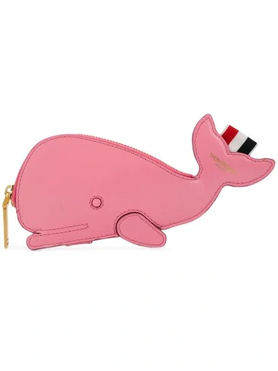 Thom Browne Calfskin Whale Belt Purse In Pink