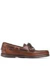Sebago Schooner Shoe - Brown Fgl Waxy Leather In Brown