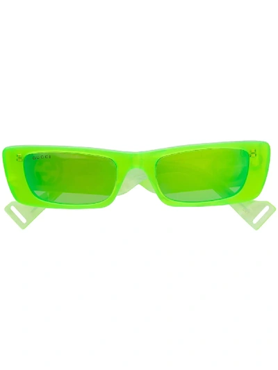 Gucci Eyewear Square Frame Sunglasses - 绿色 In Green