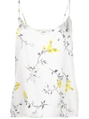 L AGENCE L'AGENCE FLORAL PRINT TOP - GREY