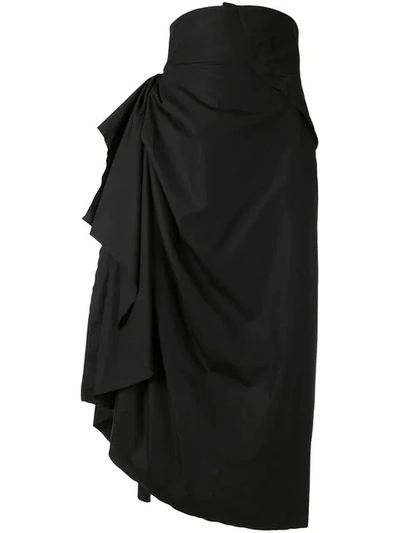 Aganovich Draped Skirt - 黑色 In Black