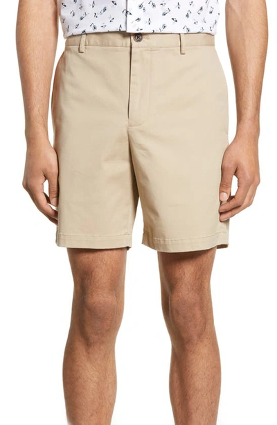 Club Monaco Baxter Cotton-blend Twill Shorts In Khaki