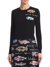 OSCAR DE LA RENTA Embellished Cropped Cardigan