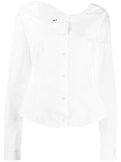 Aalto Collarless Shirt - 白色 In White