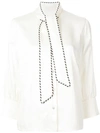 PETER PILOTTO PETER PILOTTO PUSSY BOW SHIRT - WHITE