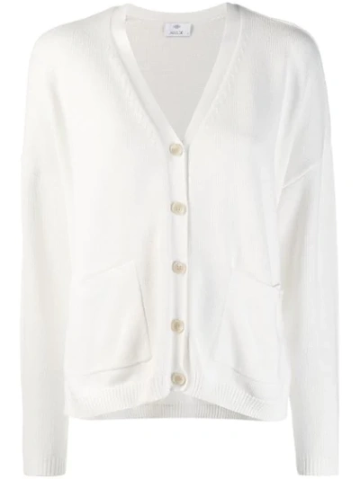 Allude V-neck Cardigan - 白色 In White