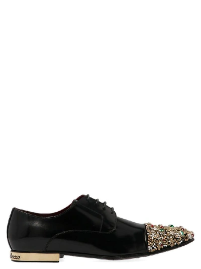 Dolce & Gabbana Gem Embellished Brogues In Black