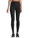 Beyond Yoga Caught In The Midi High-waist Space-dye Leggings In Darkest Night