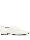 AGL ATTILIO GIUSTI LEOMBRUNI AGL POINTED LACE-UP SHOES - 白色