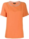 ANTONELLI ANTONELLI GLITTER DETAIL BLOUSE - ORANGE