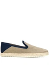 TOD'S TOD'S SLIP-ON PLIMSOLES - 灰色