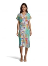 dressing gownRT GRAHAM ANGELICA PALM PRINT SILK DRESS