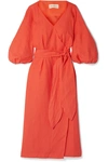 MARA HOFFMAN FRANCESCA HEMP WRAP DRESS