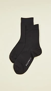 Falke Cotton Touch Ankle Socks In Black