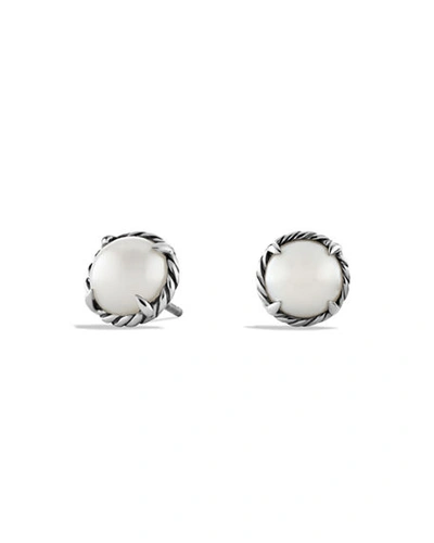 David Yurman Petite Chatelaine Stone Earrings In Pearl