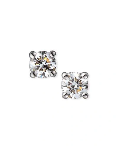 ROBERTO COIN 18K WHITE GOLD DIAMOND STUD EARRINGS,PROD221280395