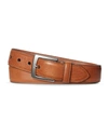 Shinola Signature Leather Bedrock Belt In Brown