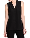 Nic + Zoe Easy Day To Night V-neck Sleeveless Top In Black