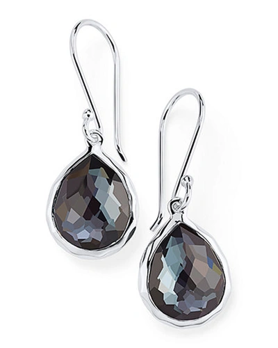 Ippolita Sterling Silver Rock Candy Hematite Teardrop Drop Earrings In Black/silver