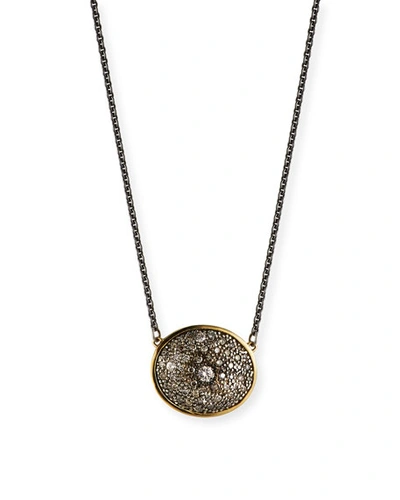 Armenta Old World Diamond Oval Pendant Necklace In Gold