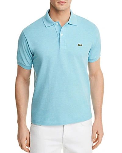 Lacoste Pique Classic Fit Polo Shirt In Lavezzi Chine Blue