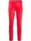 ARMA ARMA SLIM-FIT TROUSERS - RED