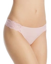 B.tempt'd By Wacoal B.bare Thong In Pink Nectar