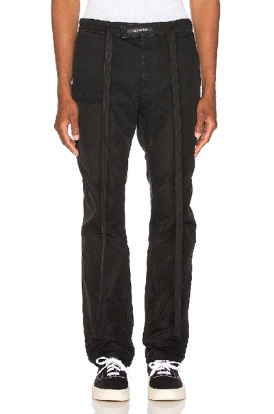 Fear Of God Nylon Double Front Work Pant In Black