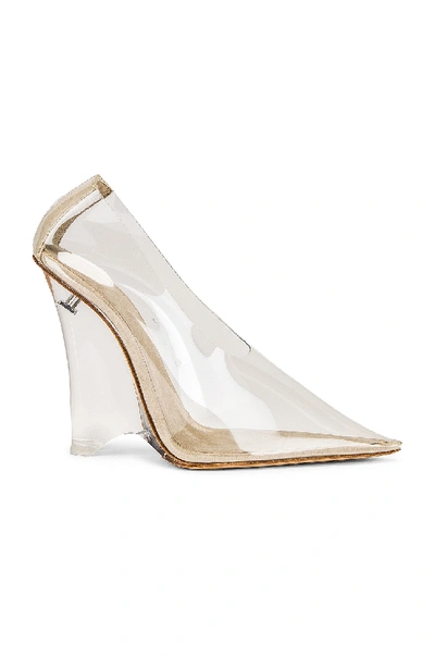 Yeezy 110mm Pvc Wedge Pumps In Transparent
