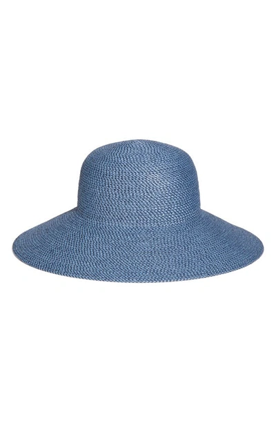 Eric Javits 'hampton' Straw Sun Hat In Indigo