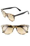 Ray Ban Wayfarer Ii 55mm Polarized Photochromic Sunglasses - Yellow Tortoise Solid In Yellow Tortoise Solid