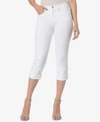 Nydj Petites Marilyn Cuffed Cropped Jeans In Optic White In Optic White