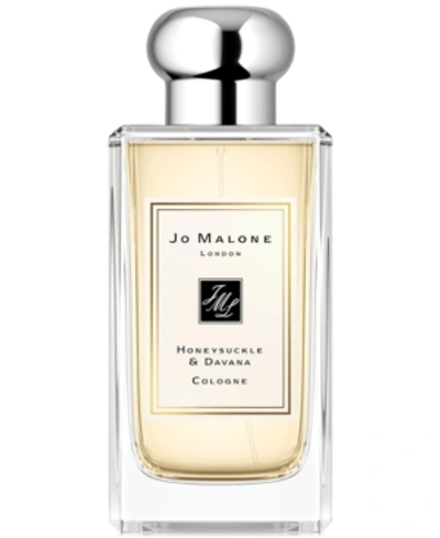 Jo Malone London Honeysuckle & Davana Cologne 3.4 oz/ 100 ml Eau De Parfum Spray In White