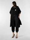 BURBERRY Monogram Motif Cotton Oversized Hooded Poncho