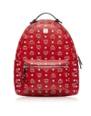 MCM MCM VIVA RED STARK BACKPACK W/WHITE LOGO VISETOS 40,10926708