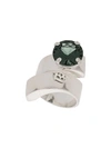 WOUTERS & HENDRIX GREEN SPINEL SPIRAL RING