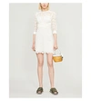 SANDRO EMBROIDERED-LACE MINI DRESS