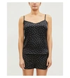 STELLA MCCARTNEY BETTY TWINKLING STRETCH-SILK CAMISOLE