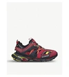 Balenciaga 50mm Track Mesh Running Sneakers In Wine