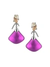 ALEXIS BITTAR Crystal Maze Lucite & Picture Jasper Dangling Fan Earrings