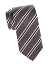 ISAIA Diagonal Stripe Silk Tie