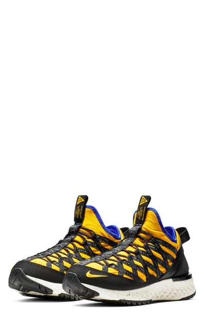 Nike Acg React Terra Gobe Men's Shoe (amarillo) - Clearance Sale In Amarillo/ Racer Blue-black